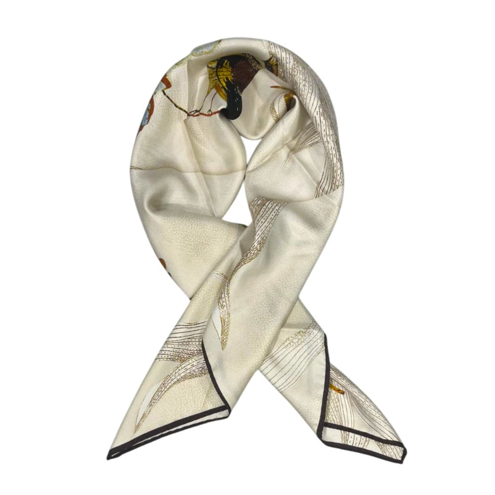 Borbonese White Silk Women Women's Scarf