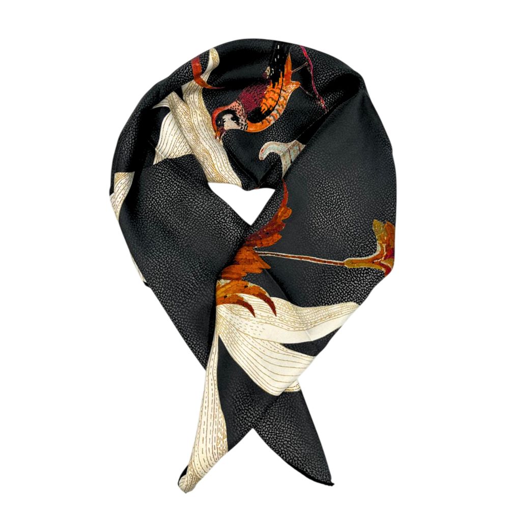 Borbonese Black Silk Women Women's Scarf