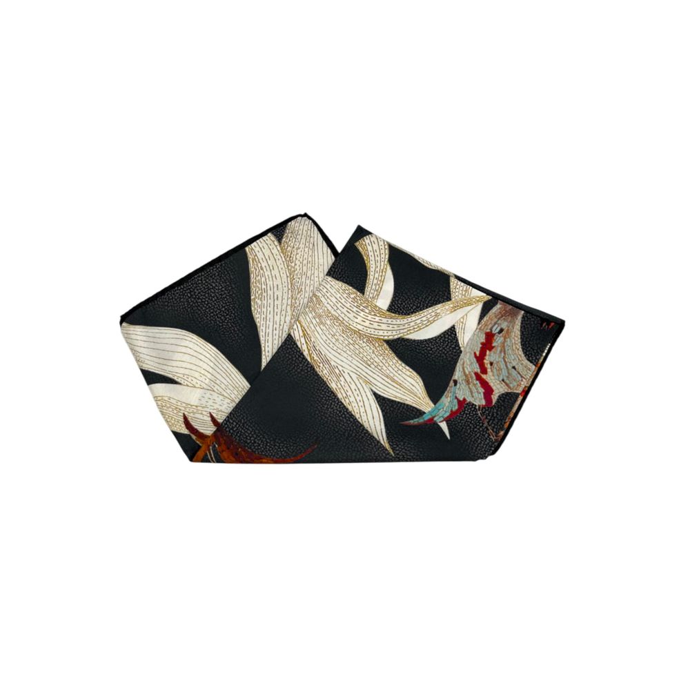 Borbonese Black Silk Women Women's Scarf