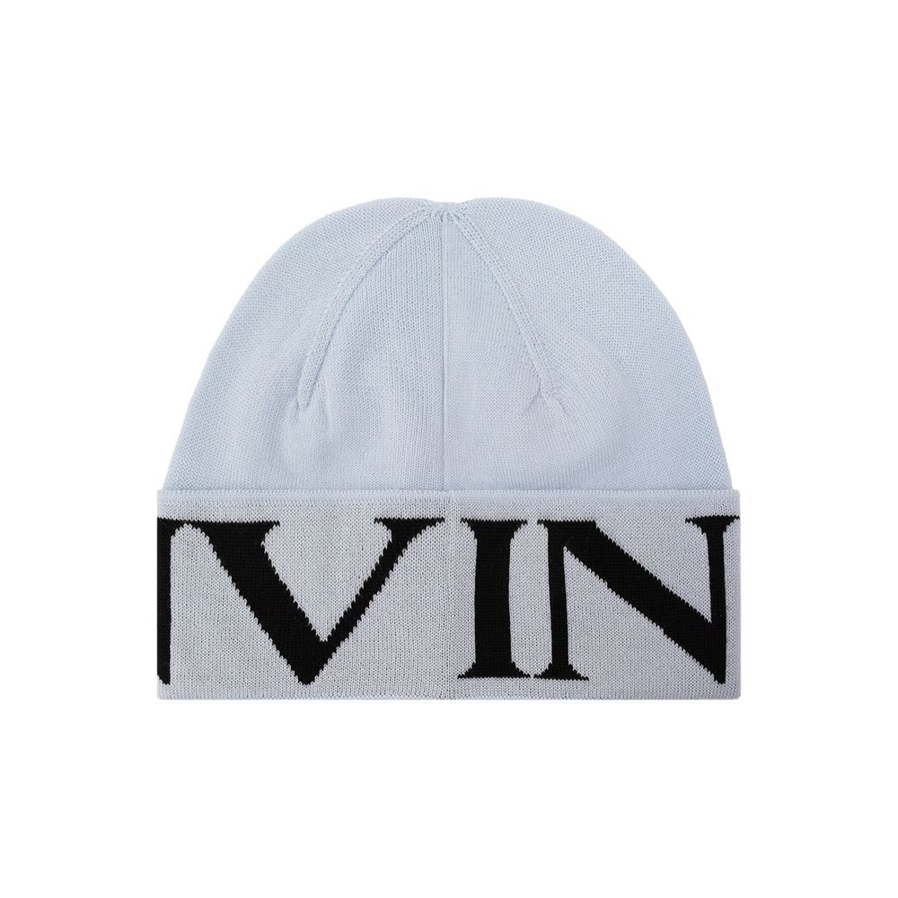 Lanvin Blue Virgin Wool Women's Beanie