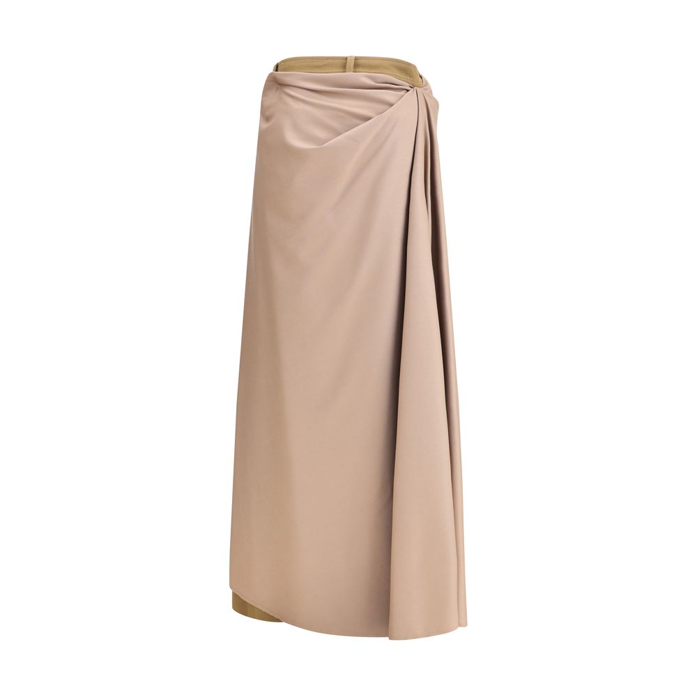 MARBELL Beige Wool Athletic Women's Pants