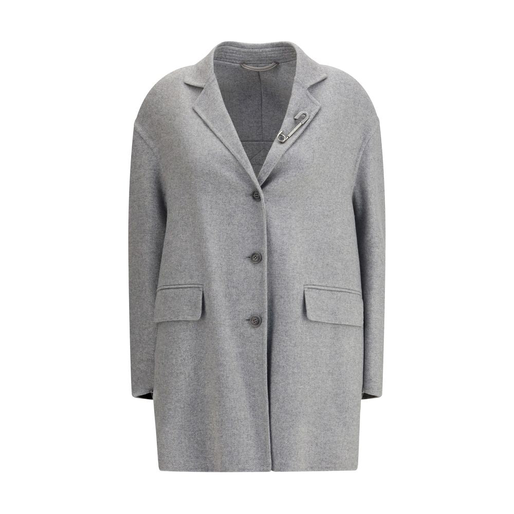 Ermanno Scervino Gray Wool Women's Coat