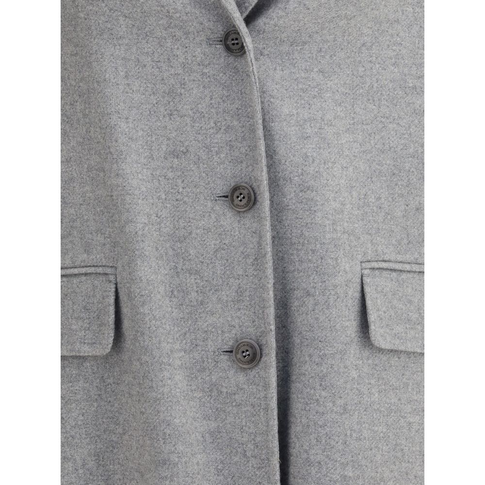 Ermanno Scervino Gray Wool Women's Coat