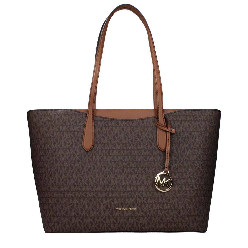 Michael Kors Brown Fabric Shoulder Women's Bag