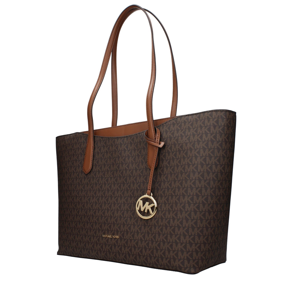 Michael Kors Brown Fabric Shoulder Women's Bag