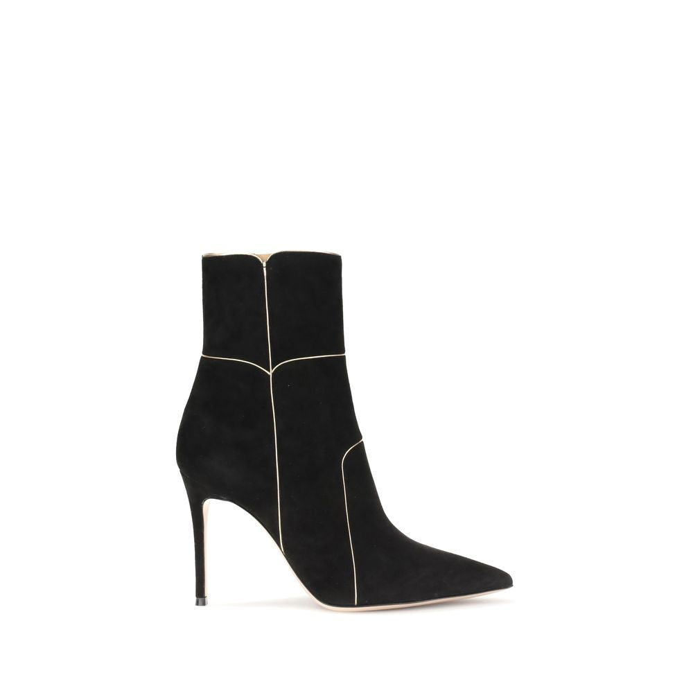 Gianvito Rossi Black Leather Ankle Women's Boots