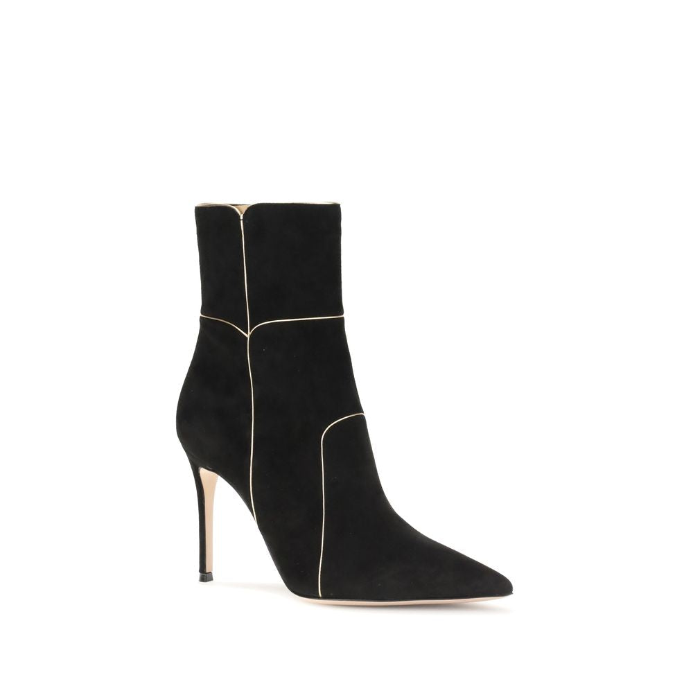 Gianvito Rossi Black Leather Ankle Women's Boots