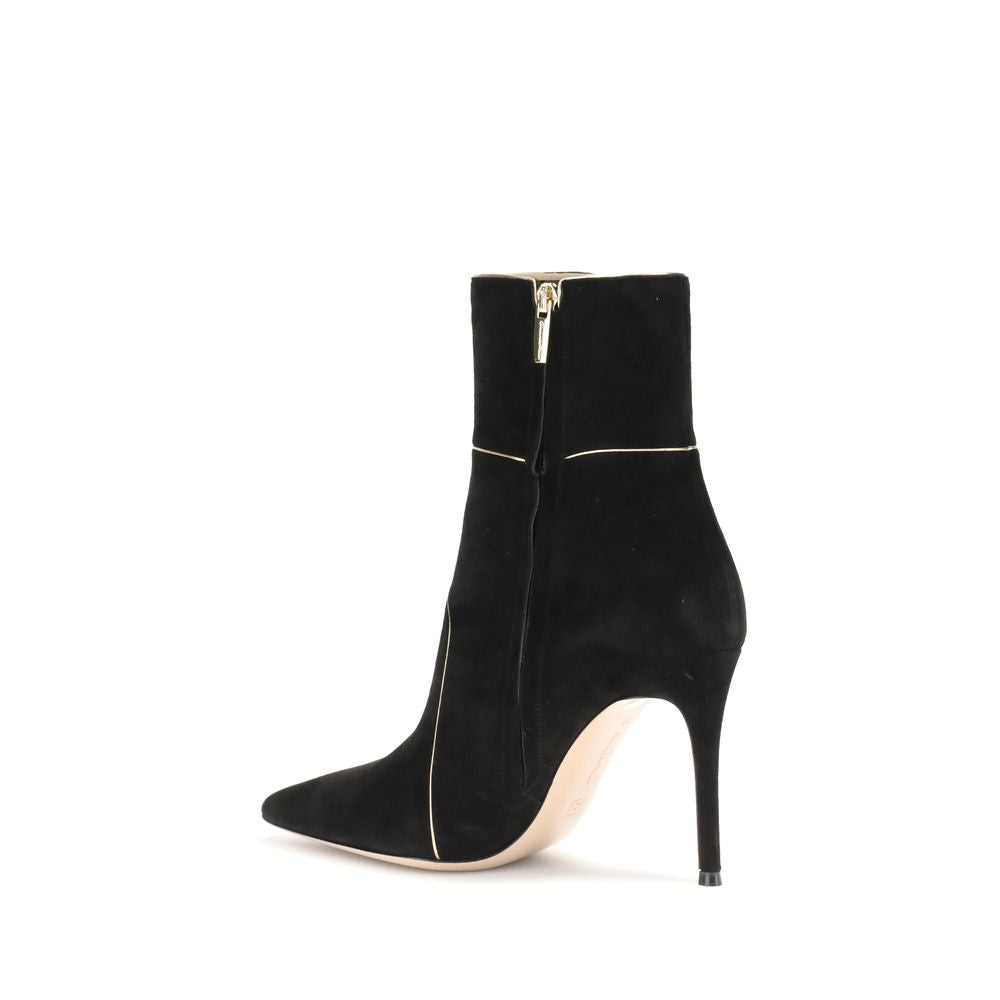 Gianvito Rossi Black Leather Ankle Women's Boots