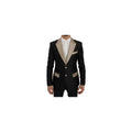 Dolce & Gabbana Black Silk Two-Piece Men's Suit