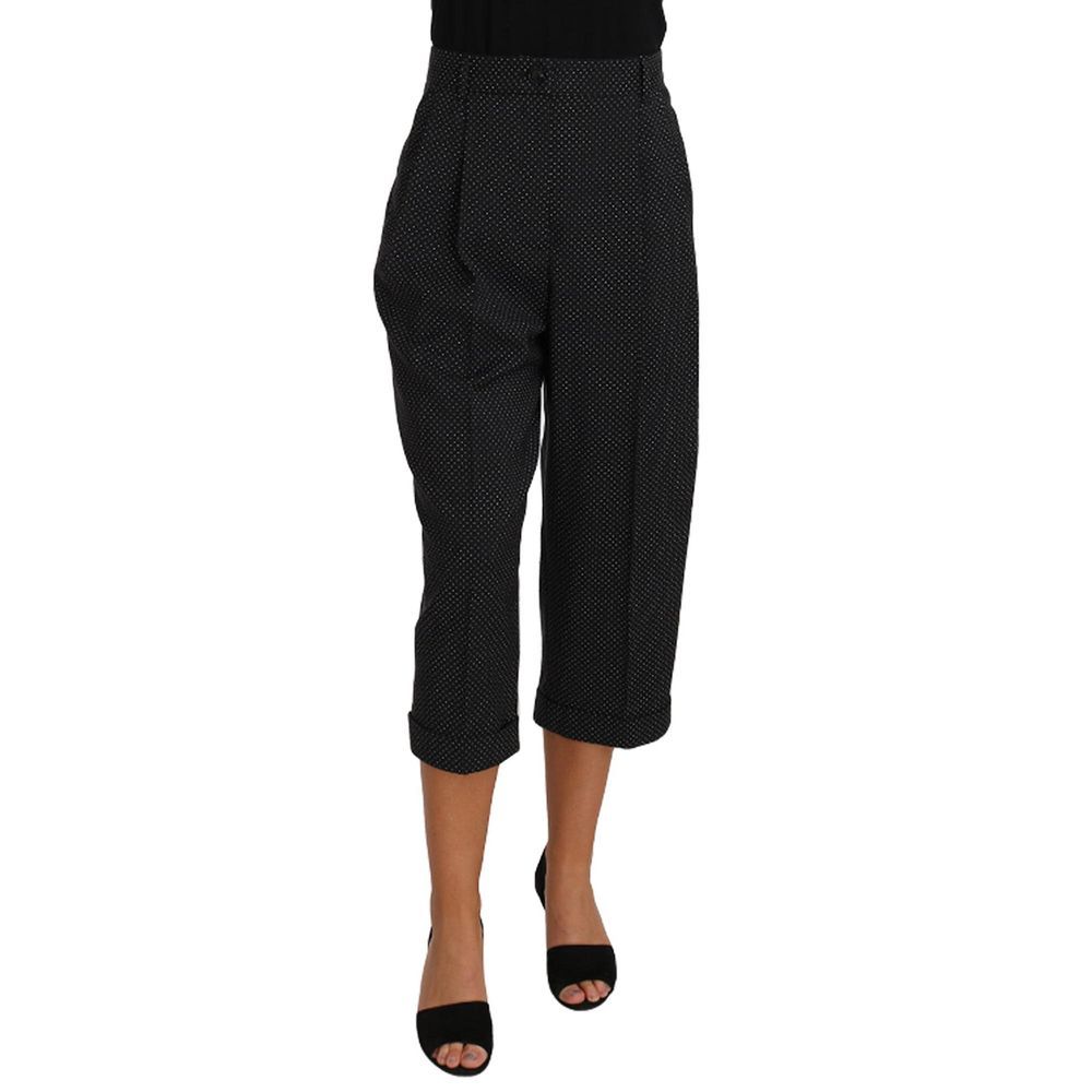 Dolce & Gabbana Black Cotton Women's Pants