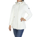 Yes Zee White Polyamide Women's Coat