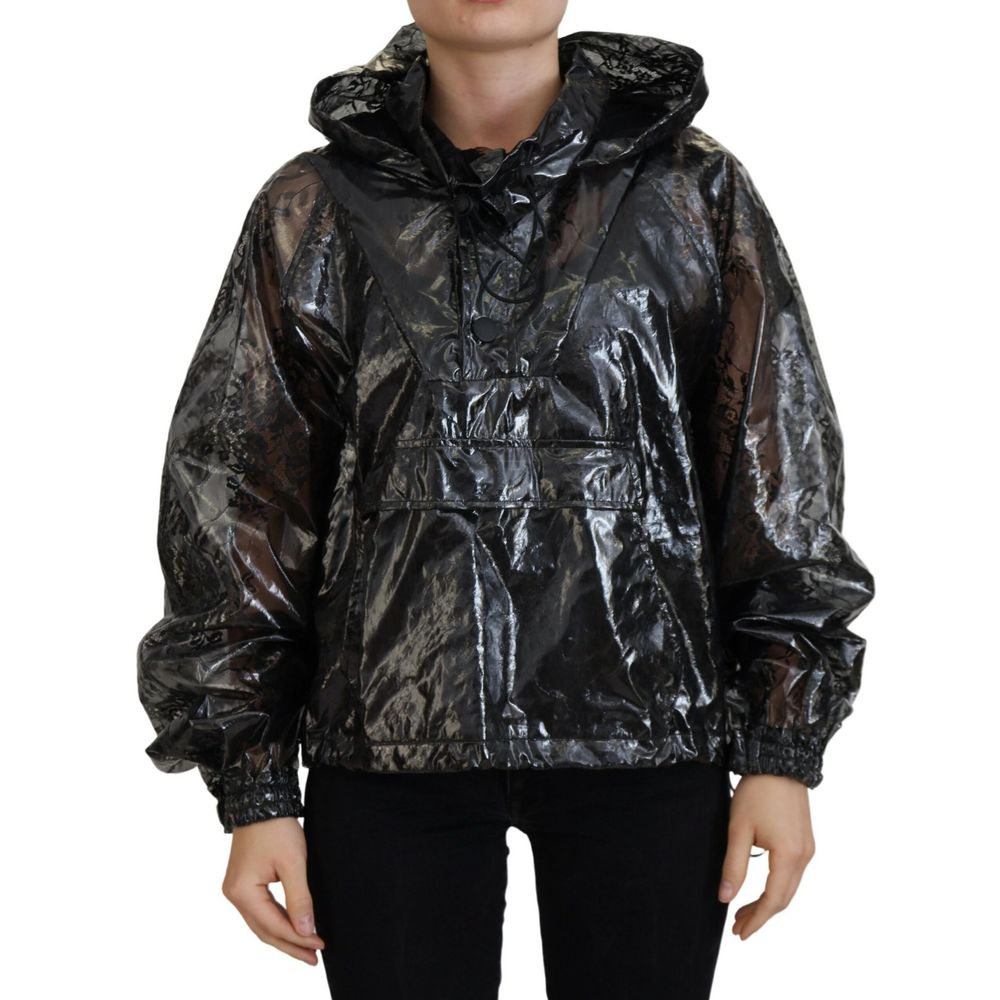 Dolce & Gabbana Black Nylon Rain Women's Coat