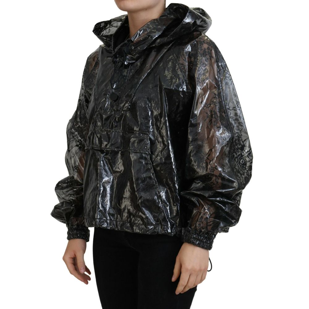 Dolce & Gabbana Black Nylon Rain Women's Coat