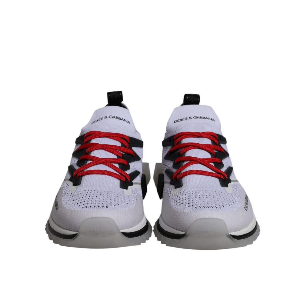 Dolce & Gabbana Black And White Polyester Athletic Men's Sneakers