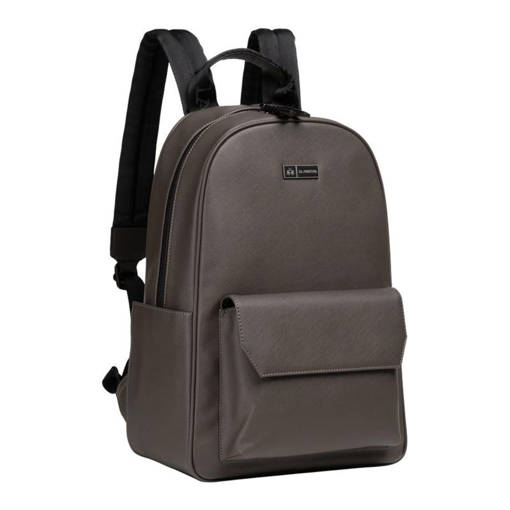 La Martina Gray Polyethylene Men's Backpack