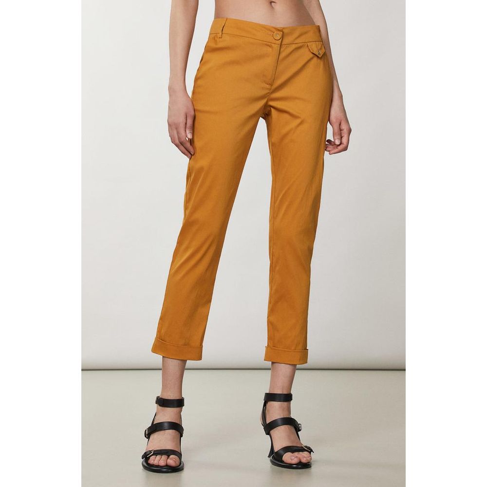 Patrizia Pepe Natural Cotton Casual Women's Pants