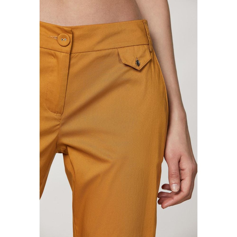 Patrizia Pepe Natural Cotton Casual Women's Pants