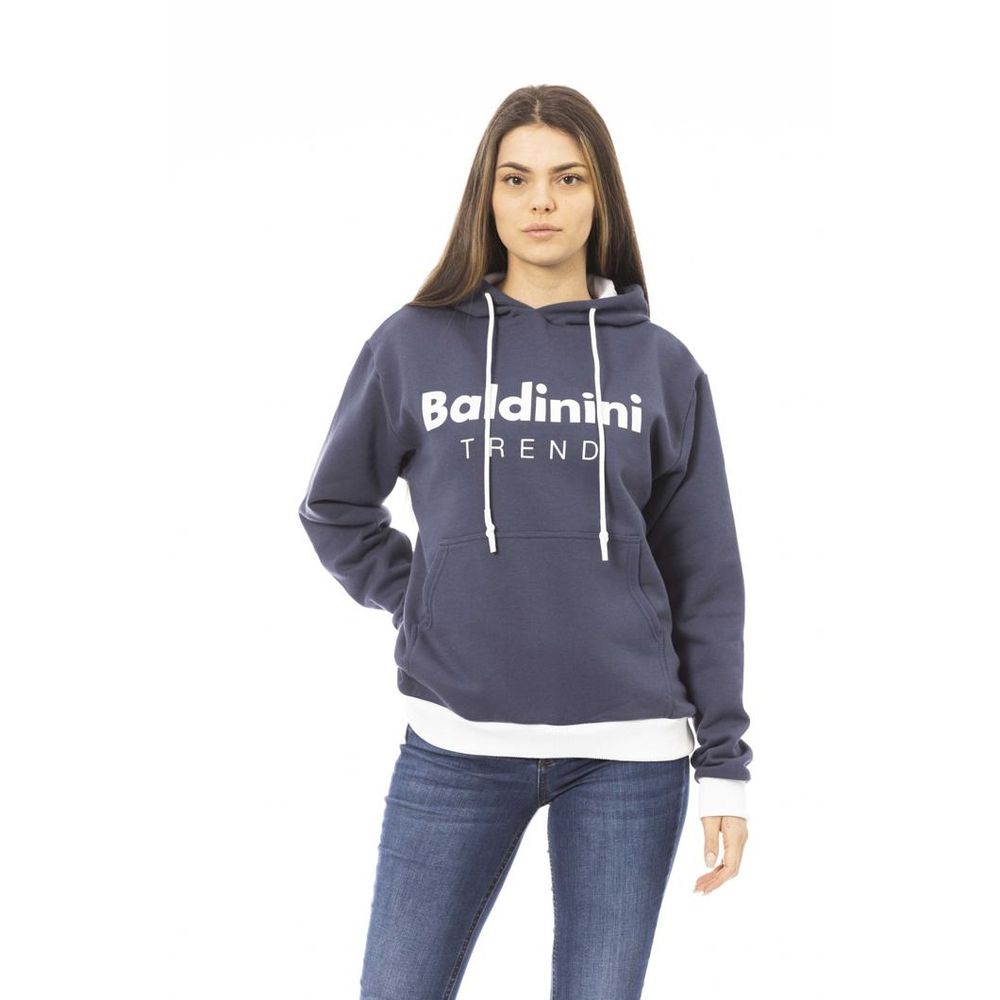 Baldinini Trend Navy Blue Cotton Women's Sweatshirt