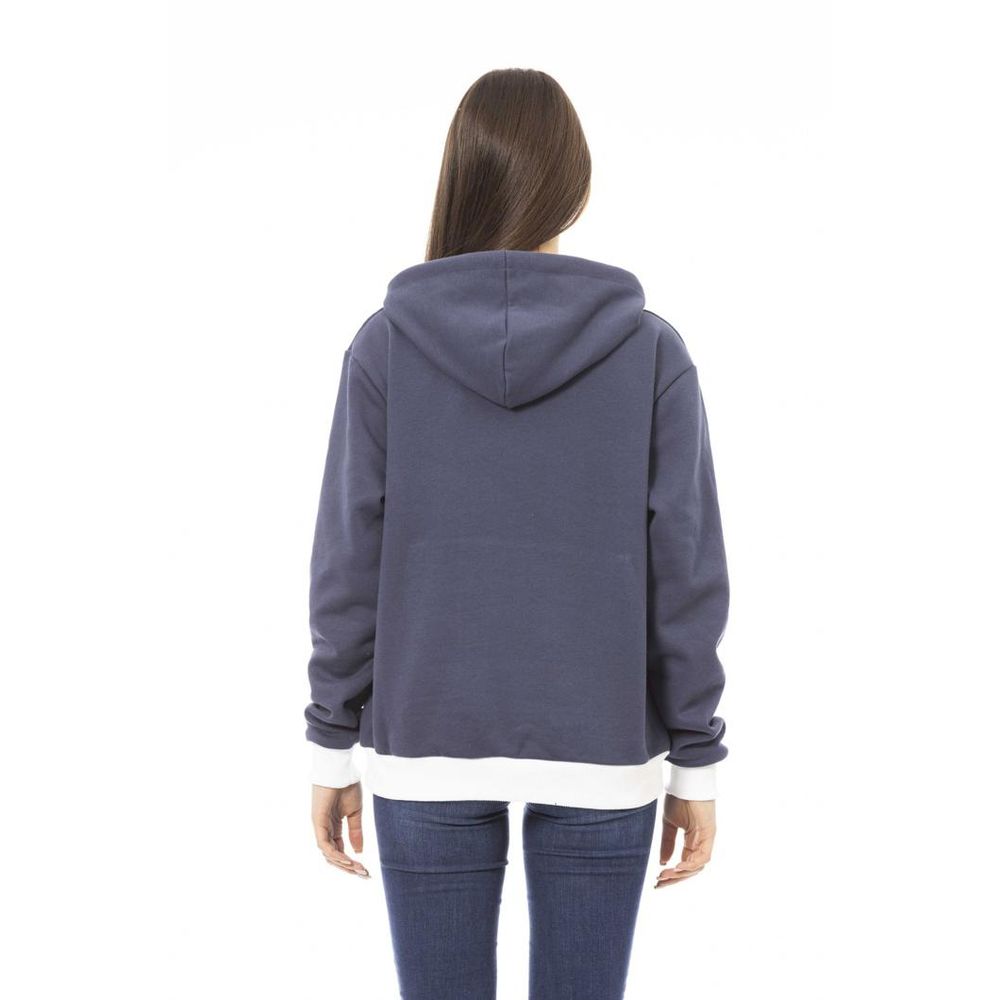 Baldinini Trend Navy Blue Cotton Women's Sweatshirt