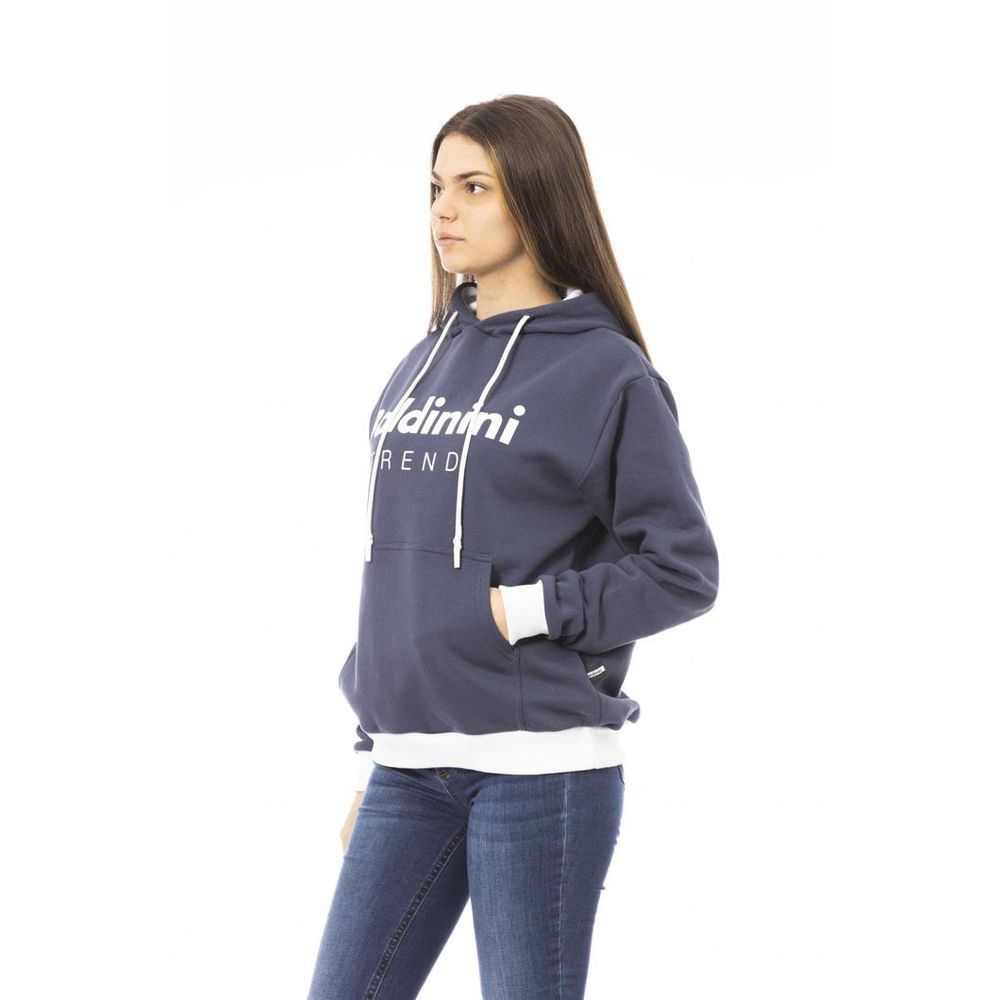 Baldinini Trend Navy Blue Cotton Women's Sweatshirt