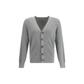 Brunello Cucinelli Gray Cotton Men's Cardigan