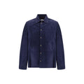 Brunello Cucinelli Blue Denim Men's Shirt
