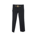 Gucci Black Viscose Dress Women's Pants
