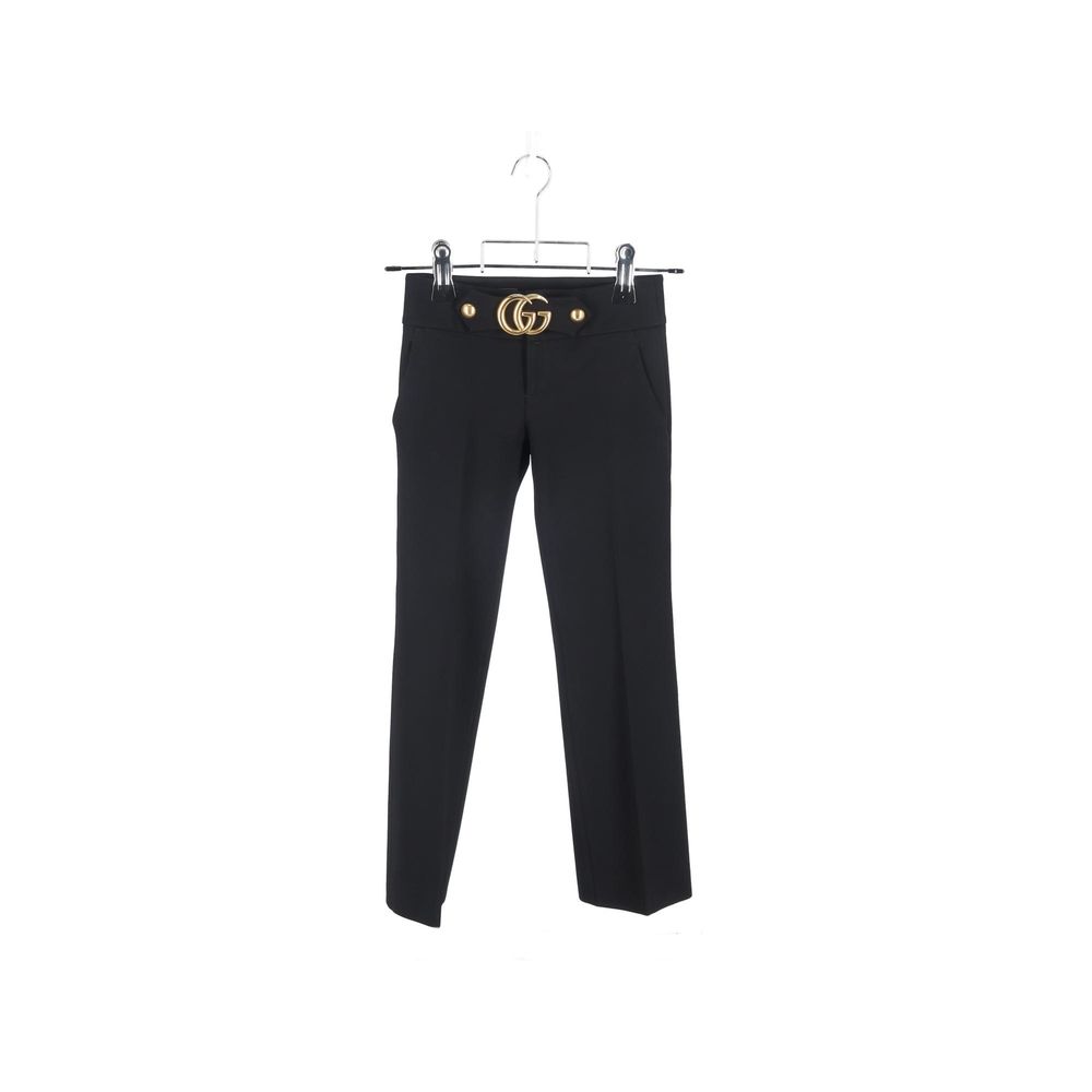 Gucci Black Viscose Dress Women's Pants