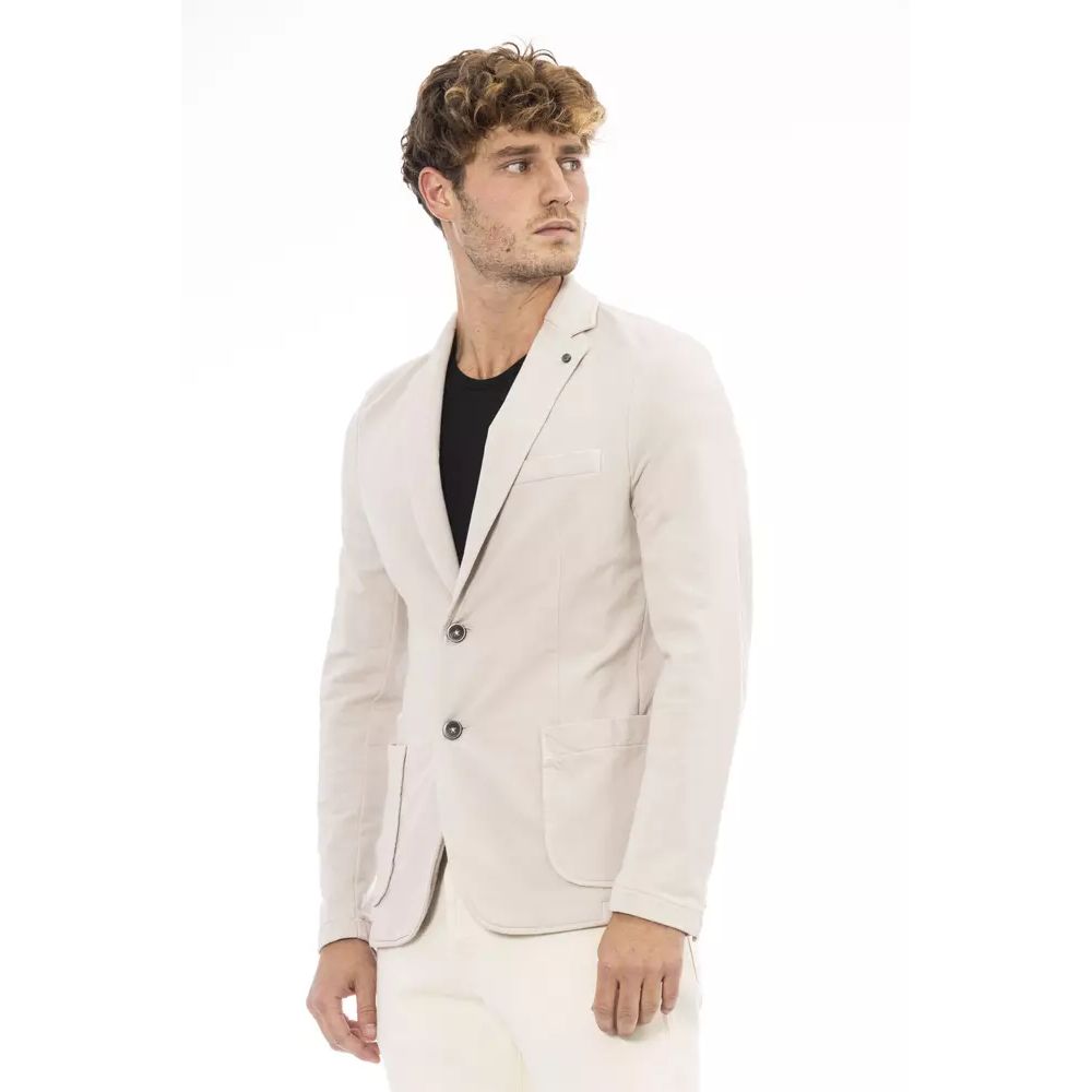 Distretto12 Beige Cotton Men's Blazer