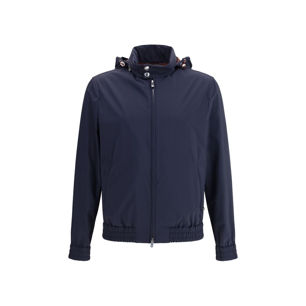 Brunello Cucinelli Blue Polyamide Shell Men's Jacket