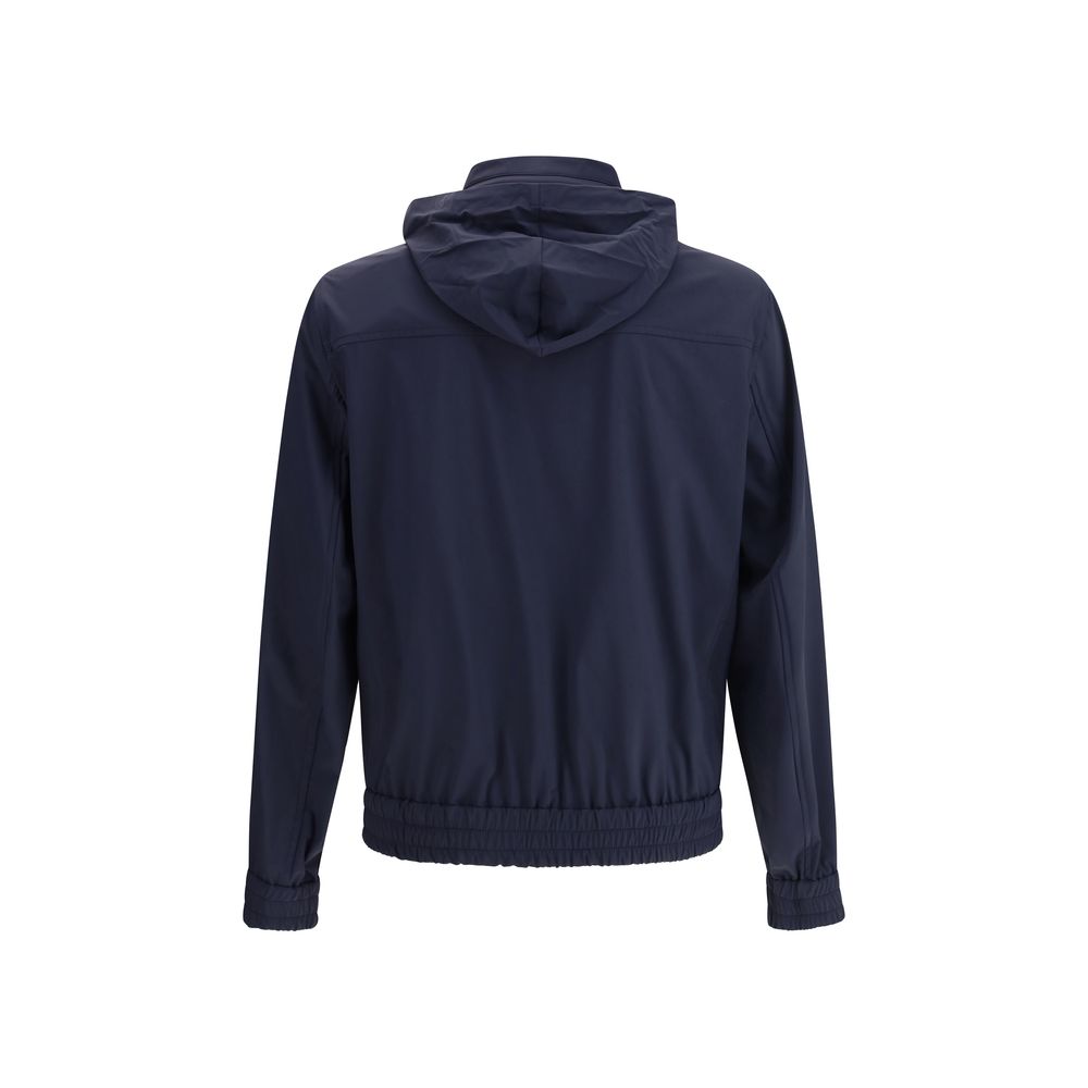 Brunello Cucinelli Blue Polyamide Shell Men's Jacket