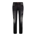 Guess Black Cotton Slim Fit Men's Jeans