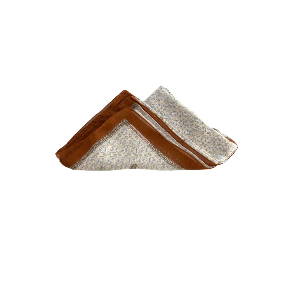 Borbonese Brown Silk Women Women's Scarf