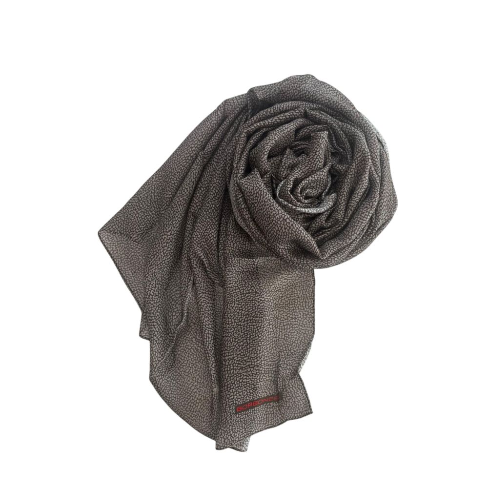 Borbonese Grey Modal Women Women's Scarf
