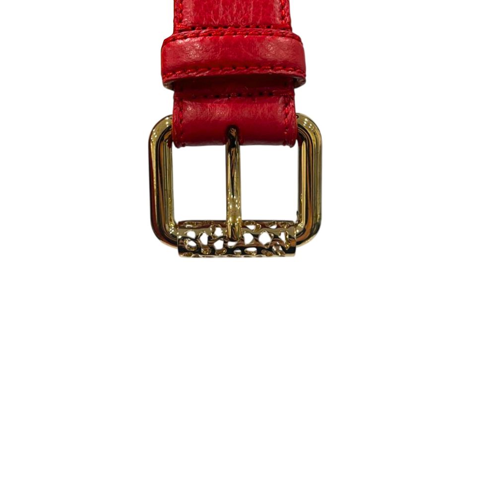 Borbonese Red Leather Women Women's Belt
