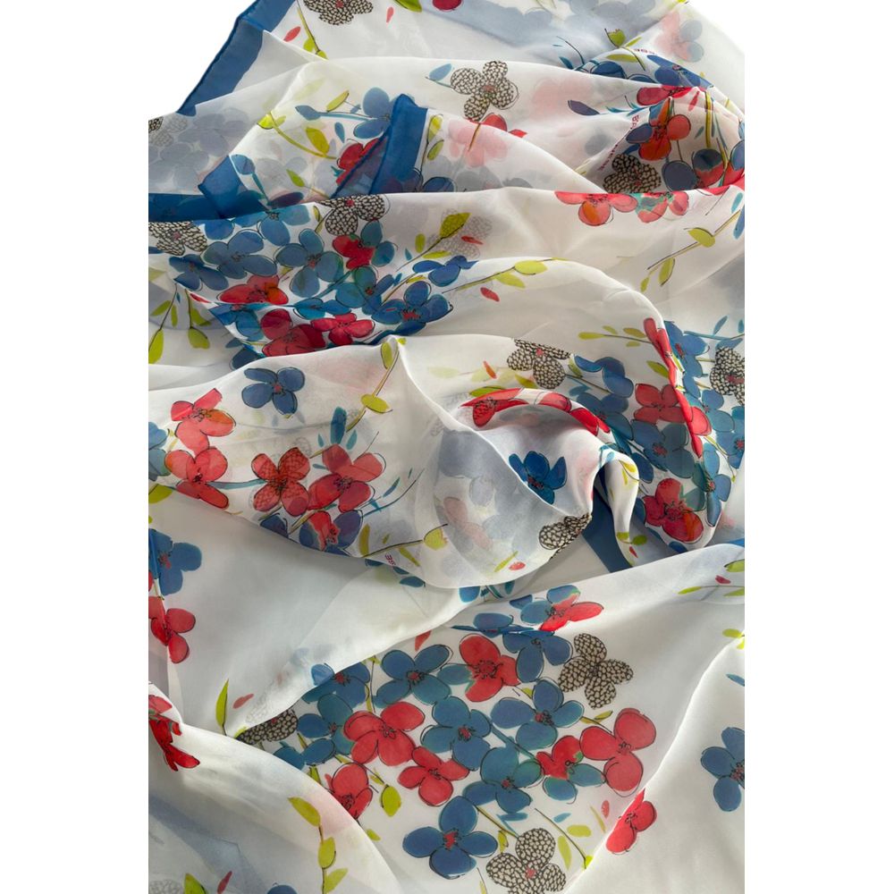 Borbonese White Silk Women Women's Scarf