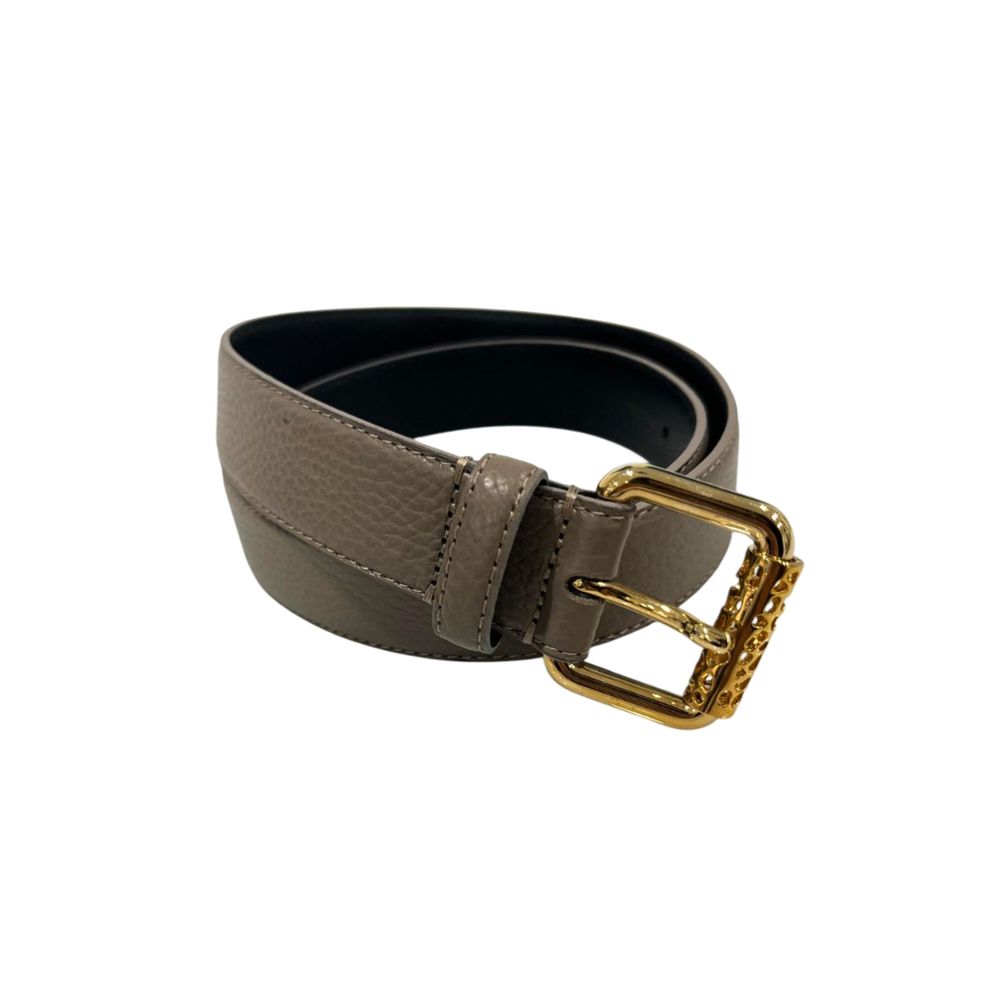 Borbonese Grey Leather Women Women's Belt