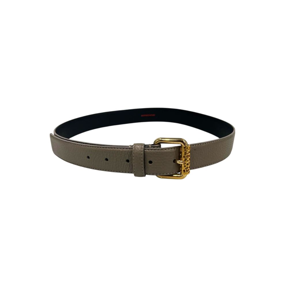 Borbonese Grey Leather Women Women's Belt