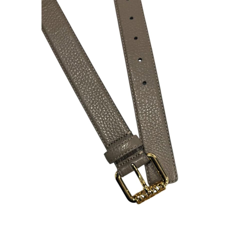 Borbonese Grey Leather Women Women's Belt