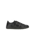 Valentino Garavani Black Leather Low Top Men's Sneakers