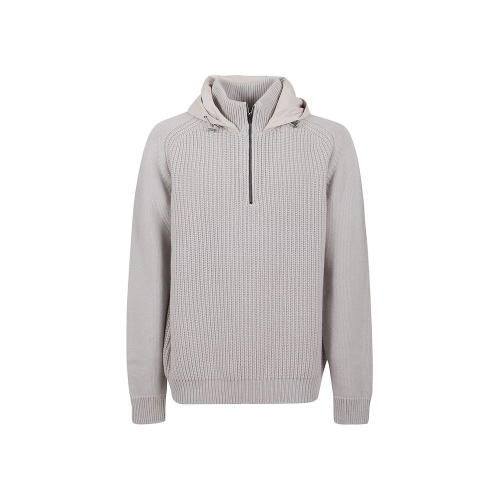 Herno Gray Wool Men's Sweatshirt