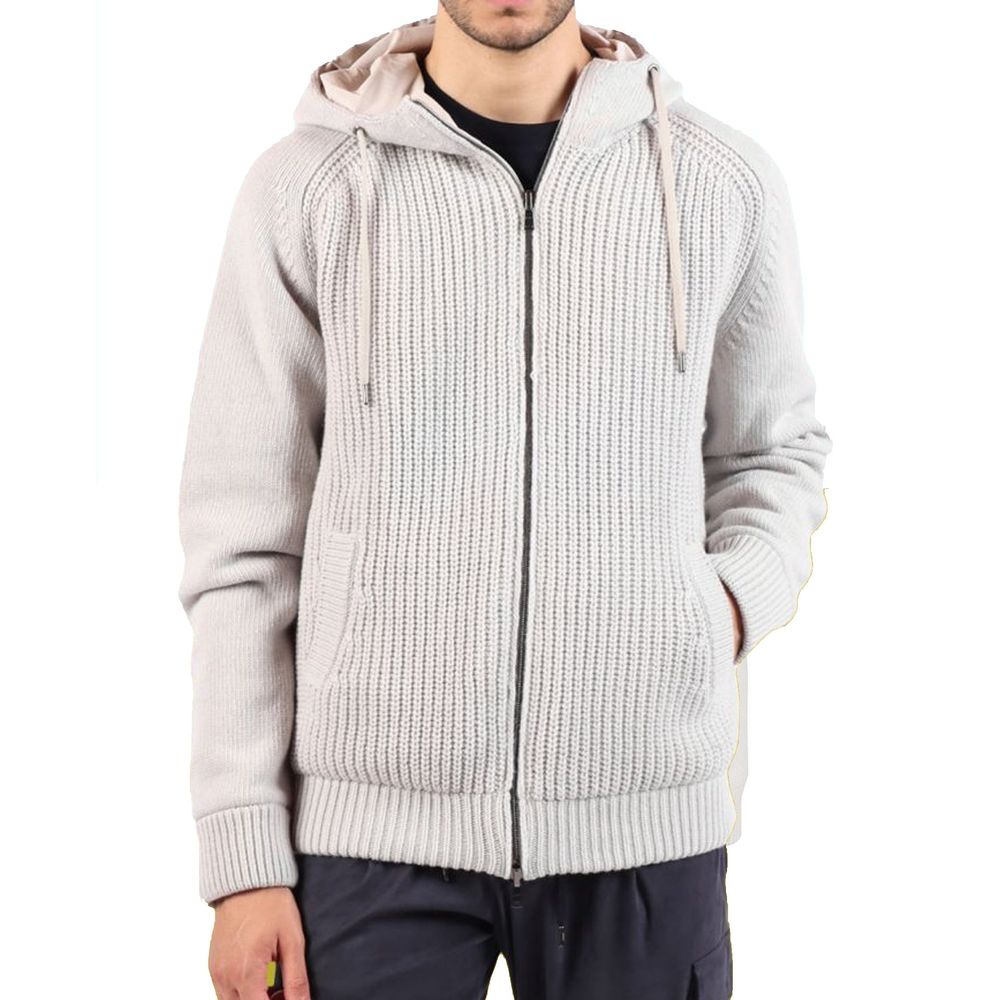 Herno Gray Wool Men's Bomber
