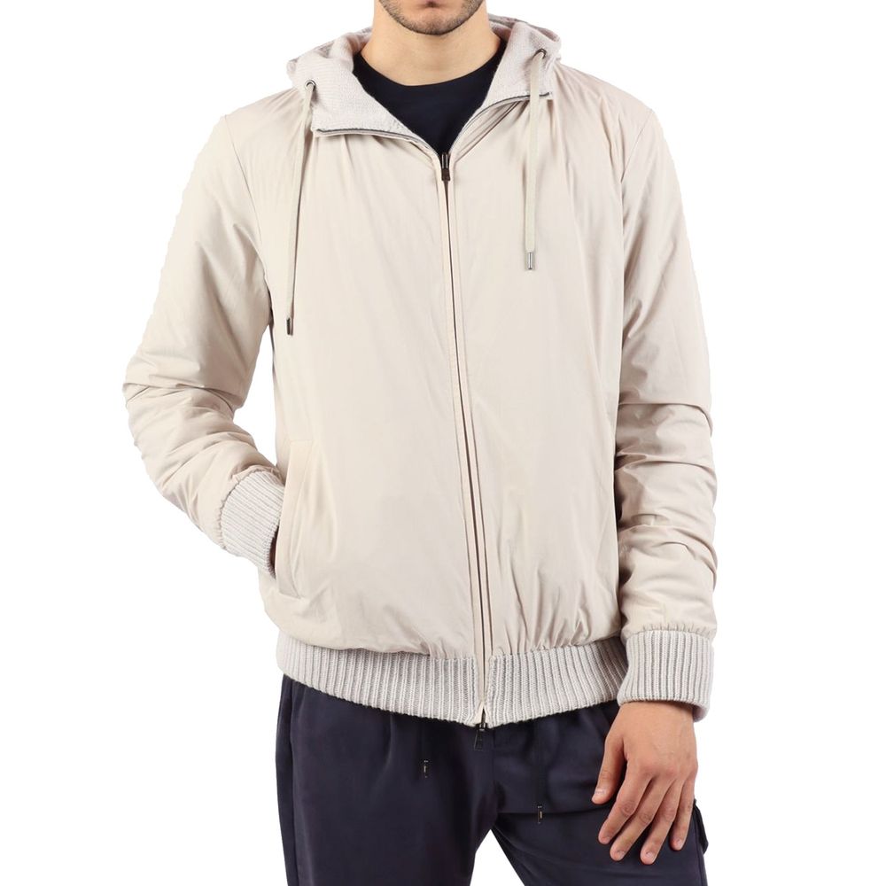 Herno Gray Wool Men's Bomber