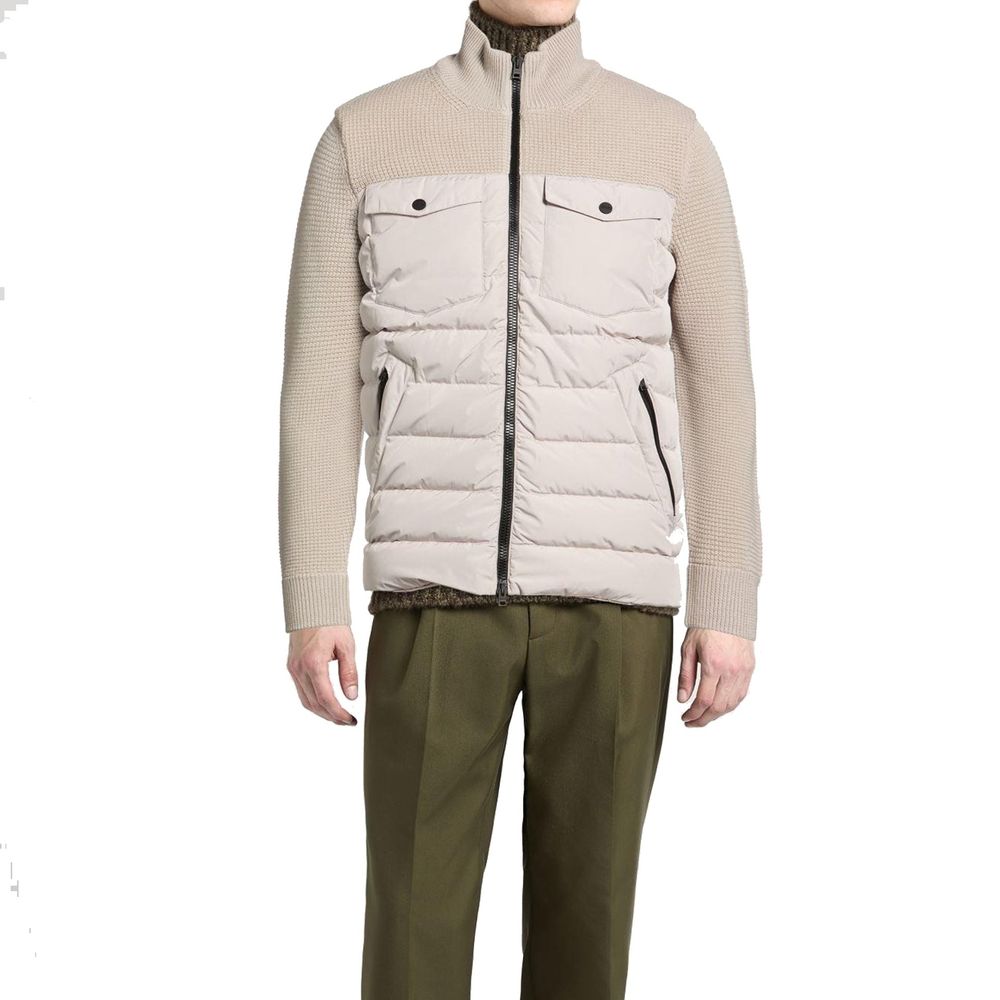 Herno Beige Virgin Wool Men's Clothing