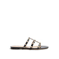 Valentino Garavani Black Calfskin Flat Women's Sandals