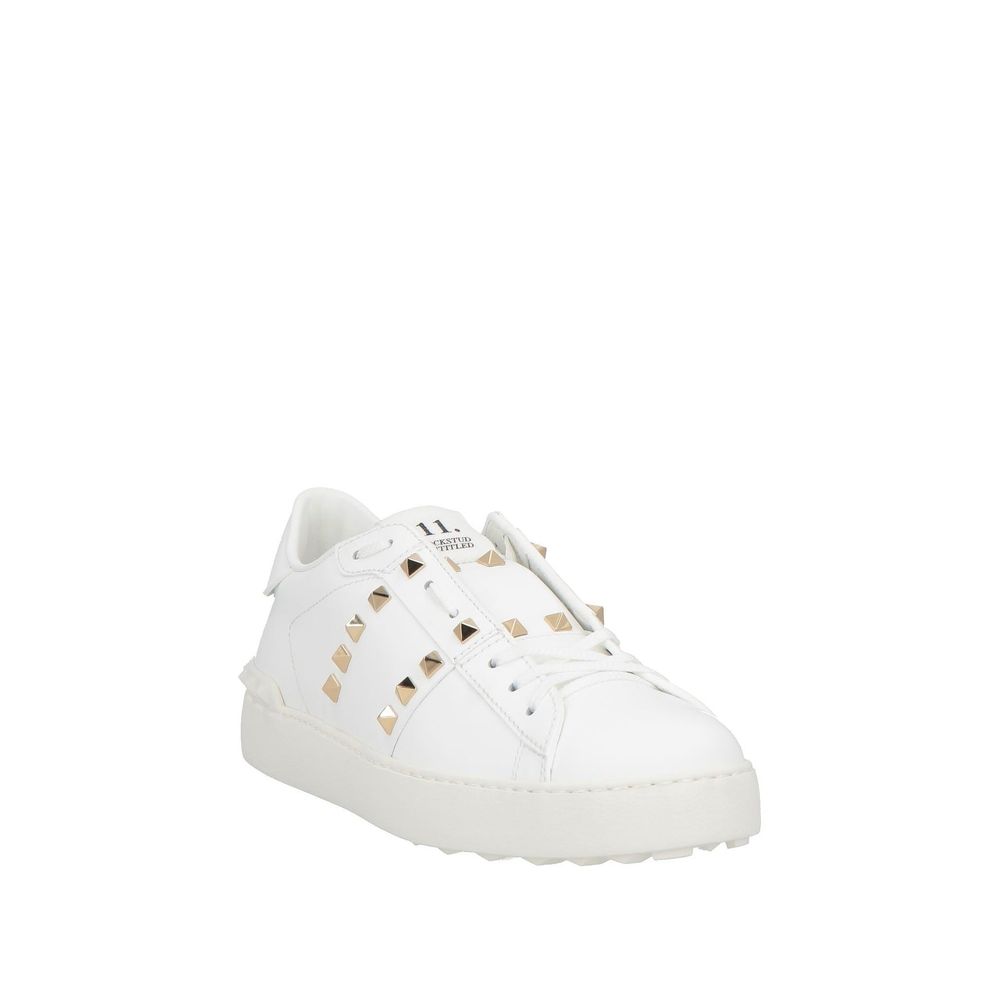 Valentino Garavani White Calfskin Low Top Women's Sneakers