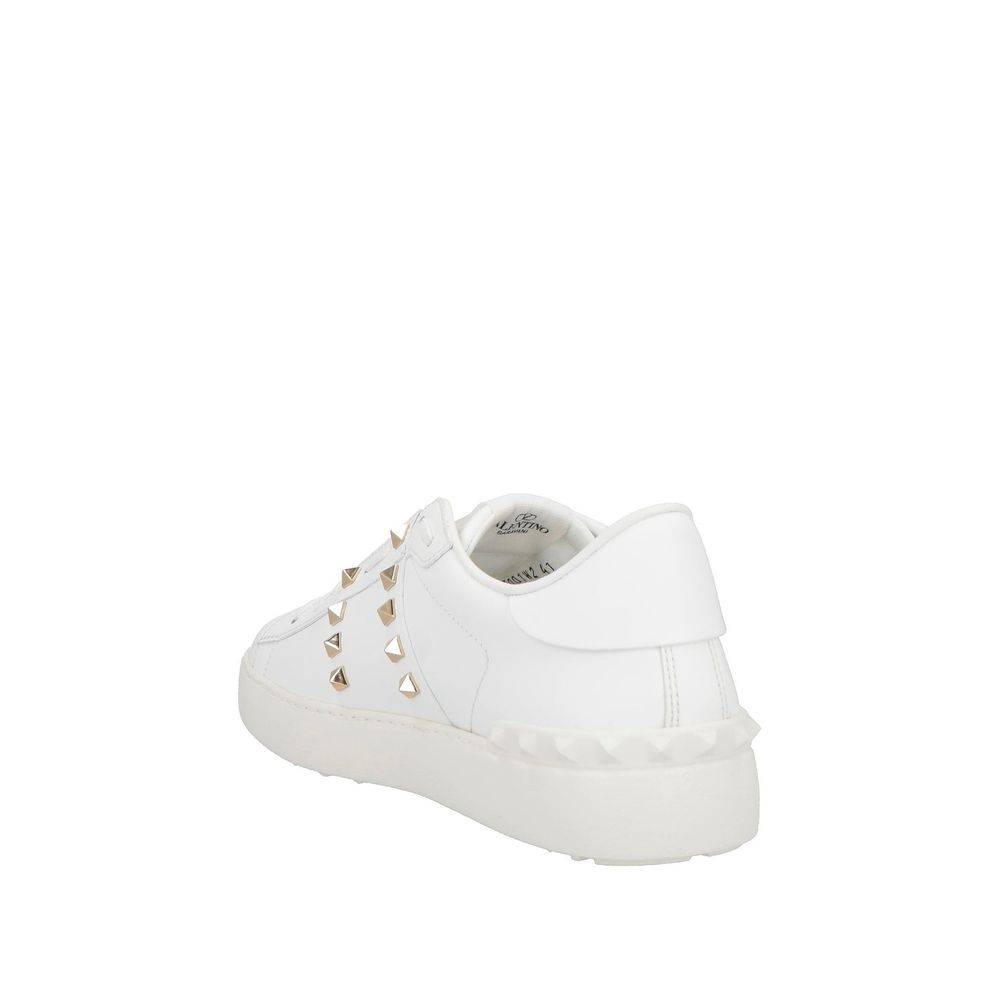 Valentino Garavani White Calfskin Low Top Women's Sneakers