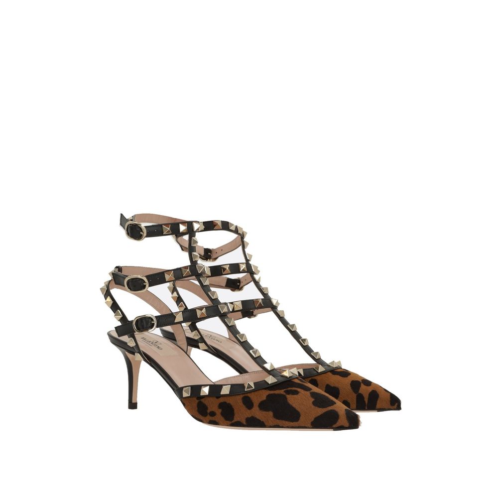 Valentino Garavani Black Calfskin Platform Women's Pumps