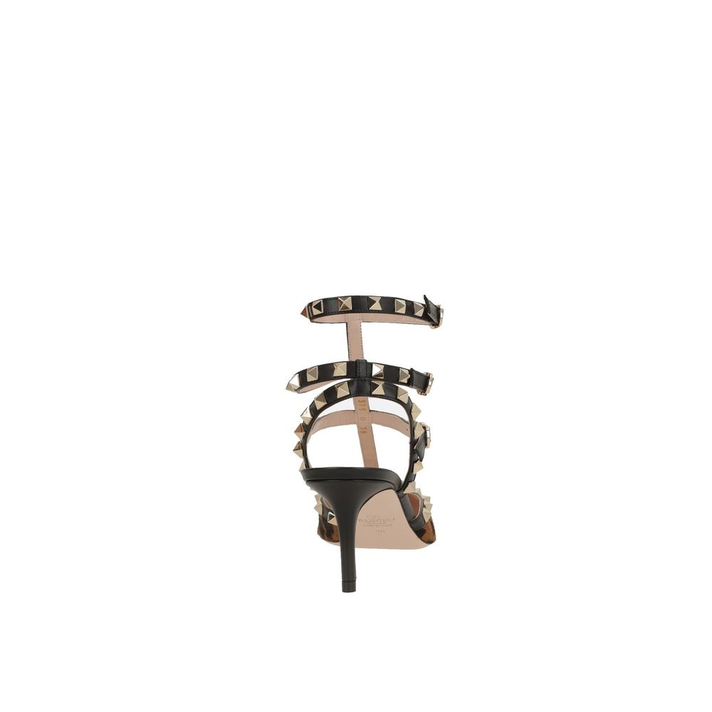 Valentino Garavani Black Calfskin Platform Women's Pumps