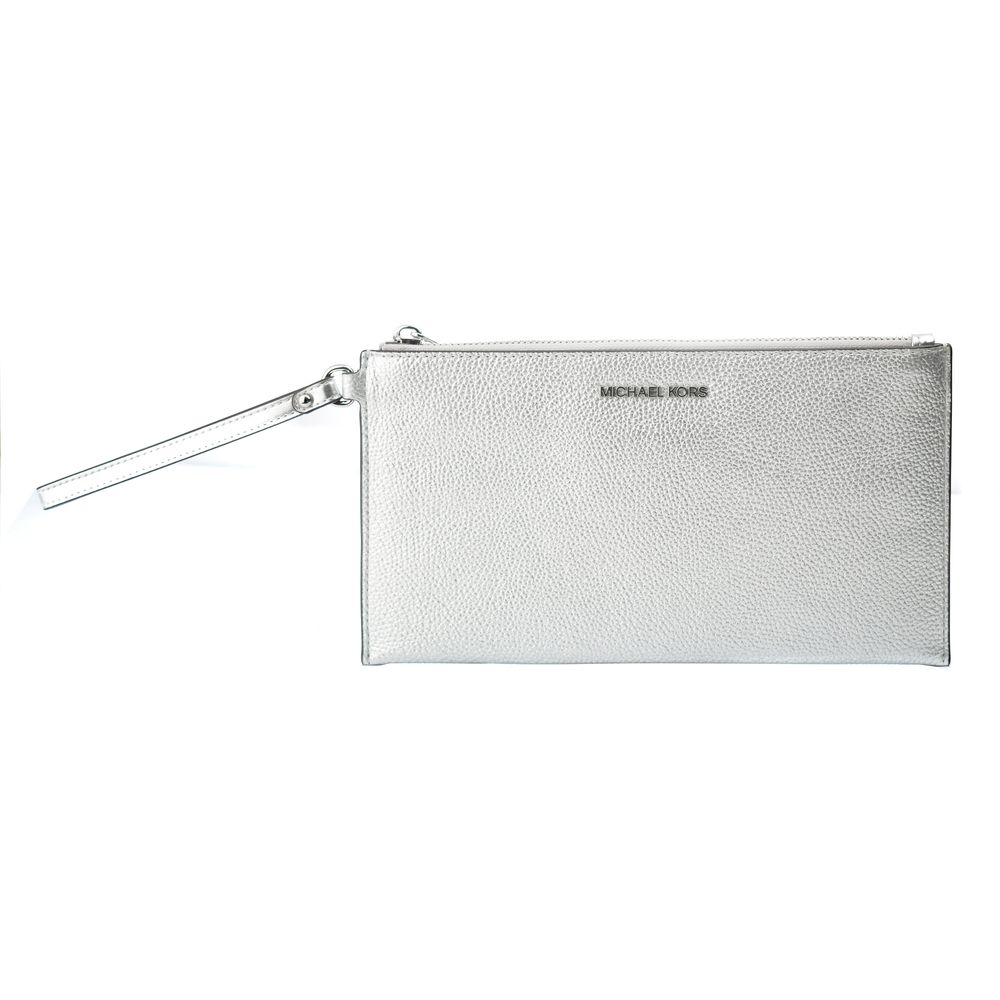Michael Kors Gray Leather Clutch Women's Bag